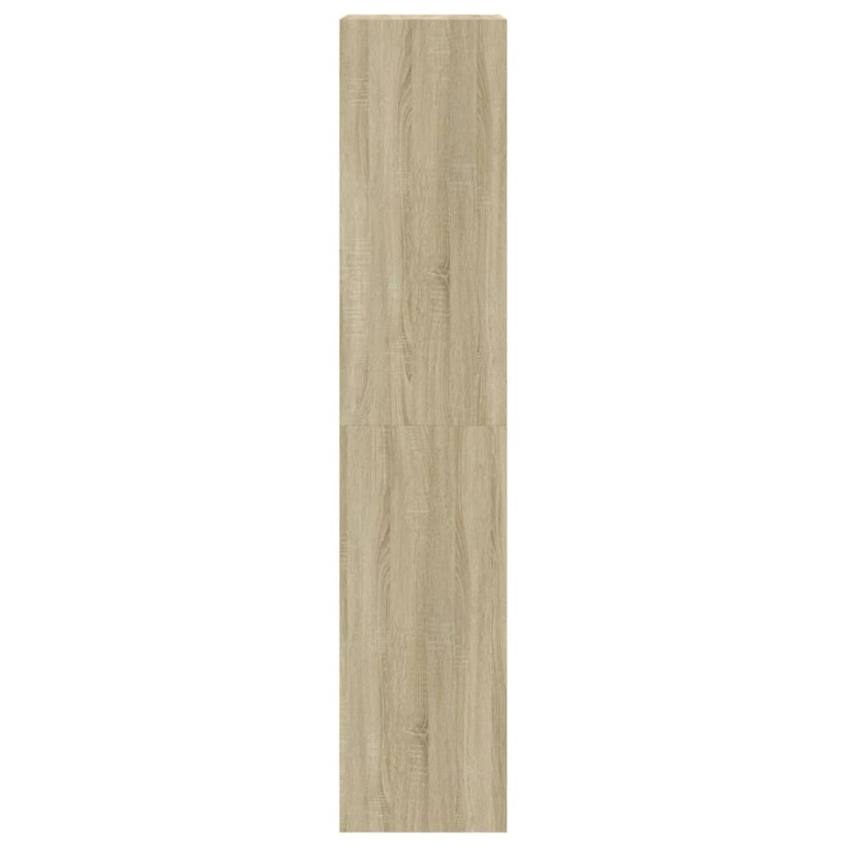 Mueble zapatero 4 cajones abatibles roble Sonoma 60x42x204