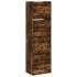 Mueble zapatero 4 cajones abatibles roble ahumado 60x42x204