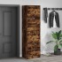 Mueble zapatero 4 cajones abatibles roble ahumado 60x42x204