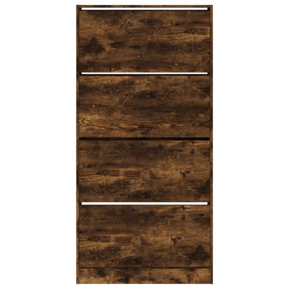 Mueble zapatero 4 cajones abatibles roble ahumado