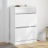 Mueble zapatero con 2 cajones abatibles blanco 80x34x116