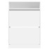 Mueble zapatero con 2 cajones abatibles blanco 80x34x116