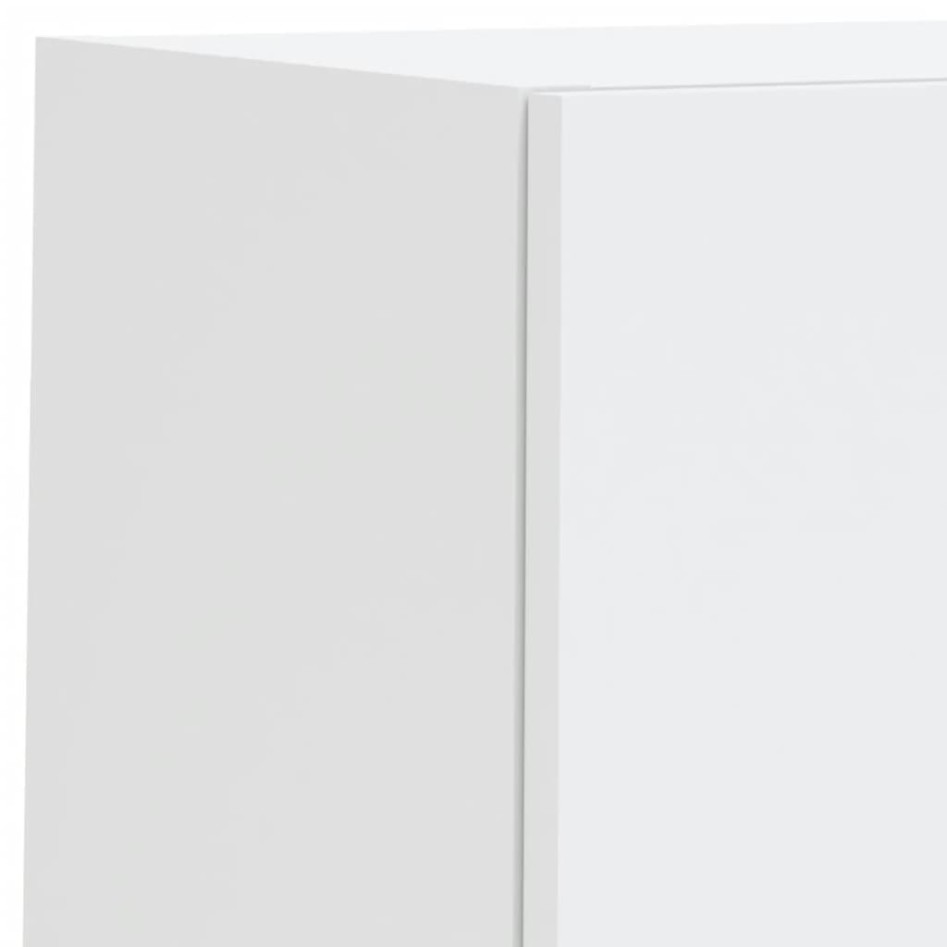 Muebles de TV de pared con LED 4 pzas madera ingeniería