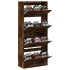Mueble zapatero 4 cajones abatibles roble ahumado