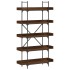 Librería 5 estantes madera ingeniería marrón 100x33x180,5