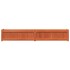 Jardinera exterior madera maciza pino marrón cera 180x31x31