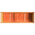Jardinera exterior madera maciza pino marrón cera 150x50x70
