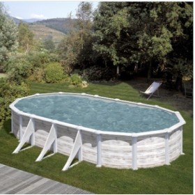 Piscina ovalada, modelo Groenlandia 730x375x132