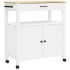 Carrito de cocina MONZA madera maciza de pino 84x40x90