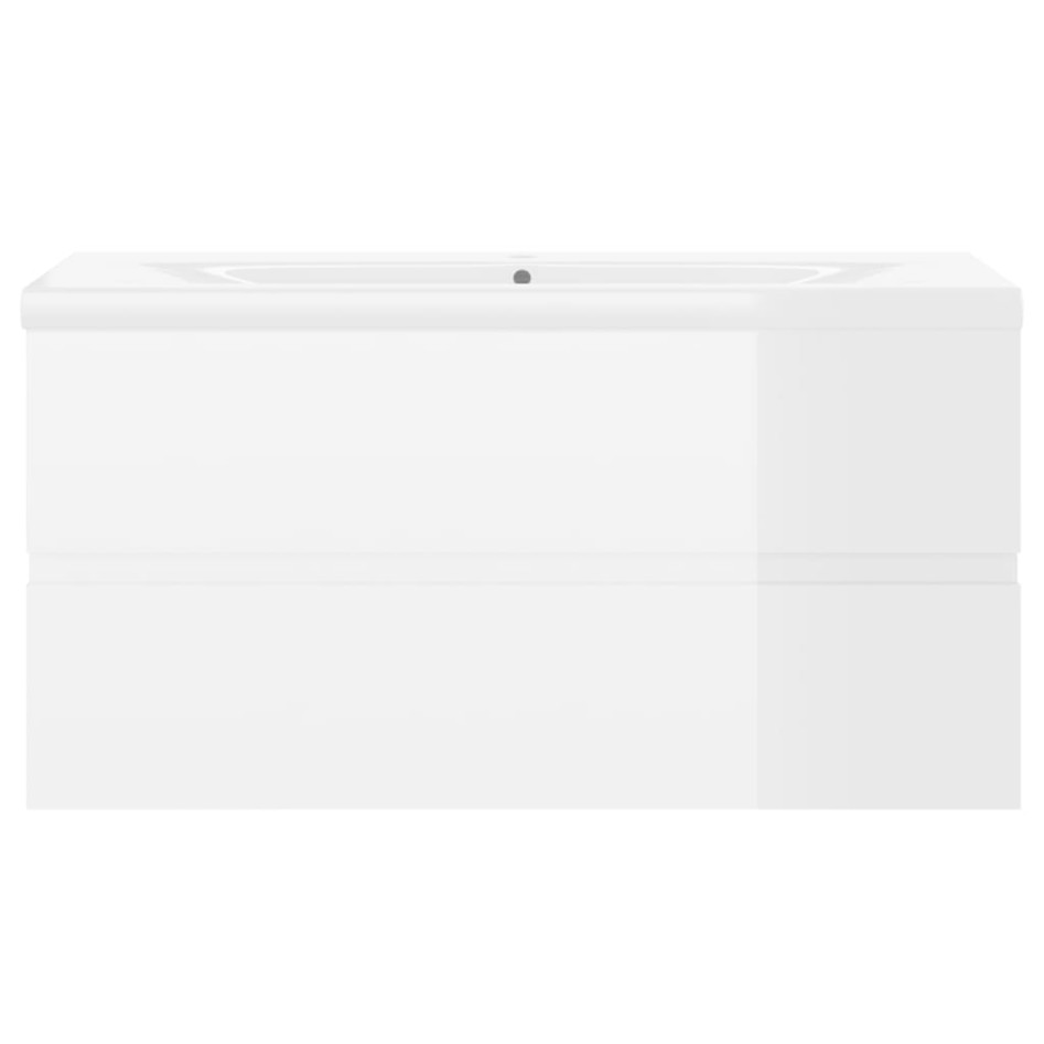 Mueble con lavabo madera de ingeniería blanco