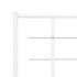 Estructura cama metal con cabecero y pie cama blanco 183x213