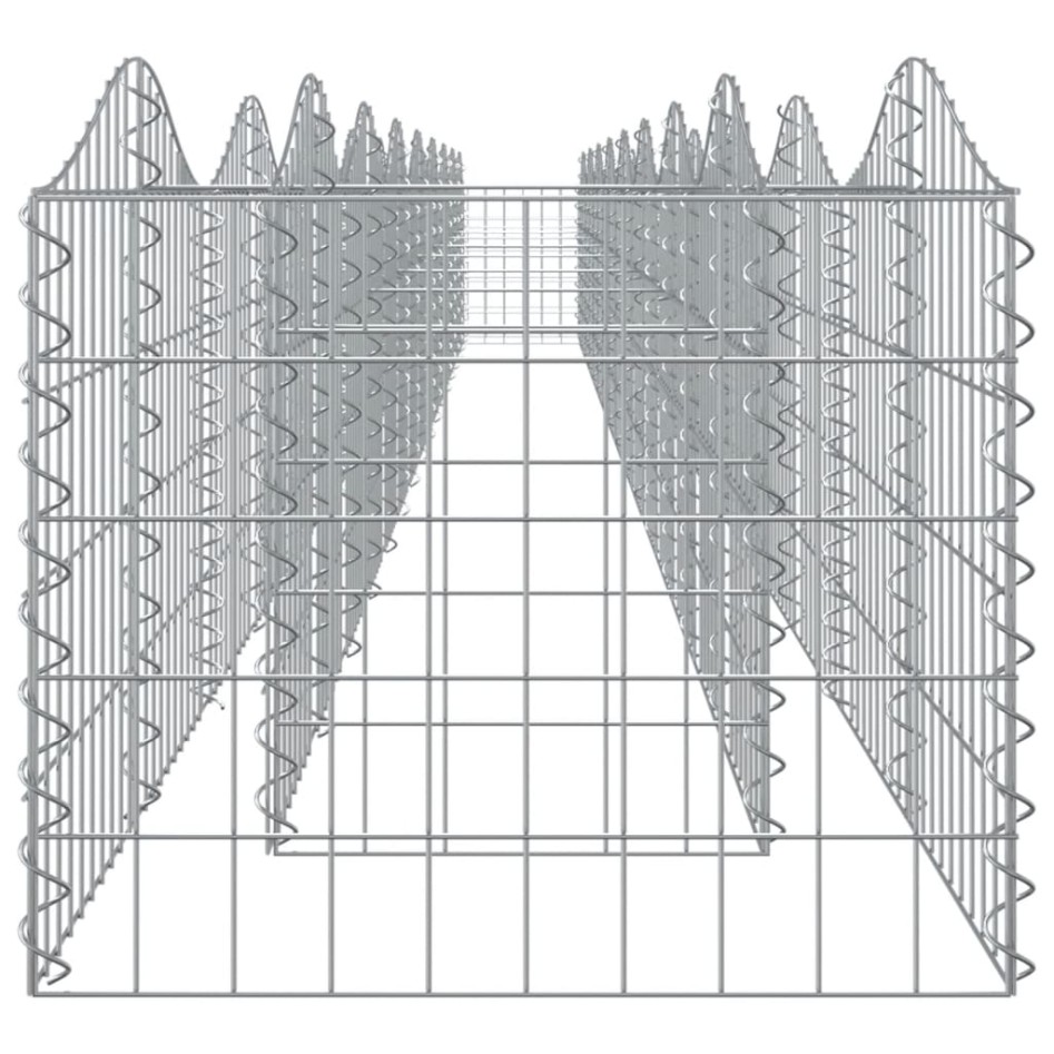 Arriate de gaviones forma arco hierro galvanizado 800x50x50