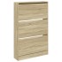 Zapatero de madera de ingeniería roble Sonoma 80x21x125,5