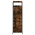 Zapatero de madera contrachapada roble ahumado 75x34x112