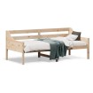 Sofá cama madera maciza de pino 90x190 cm