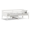 Sofá cama madera maciza de pino blanco 90x200 cm