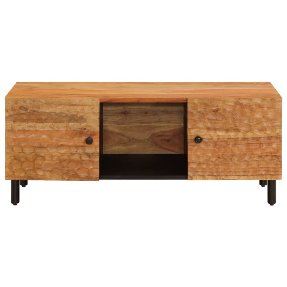 Mesa de centro madera maciza de acacia 100x54x40