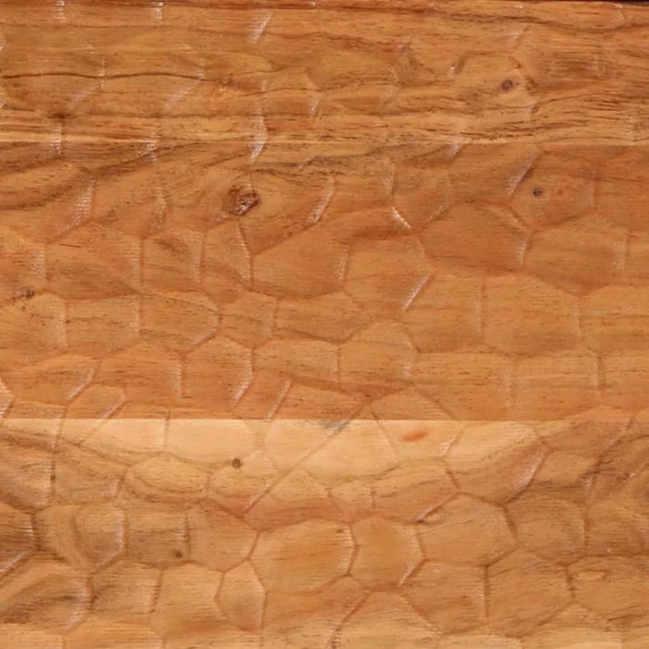 Mesita de noche madera maciza de acacia 50x33x60