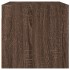 Mueble pared puertas vidrio 2 uds roble marrón 68,5x37x35