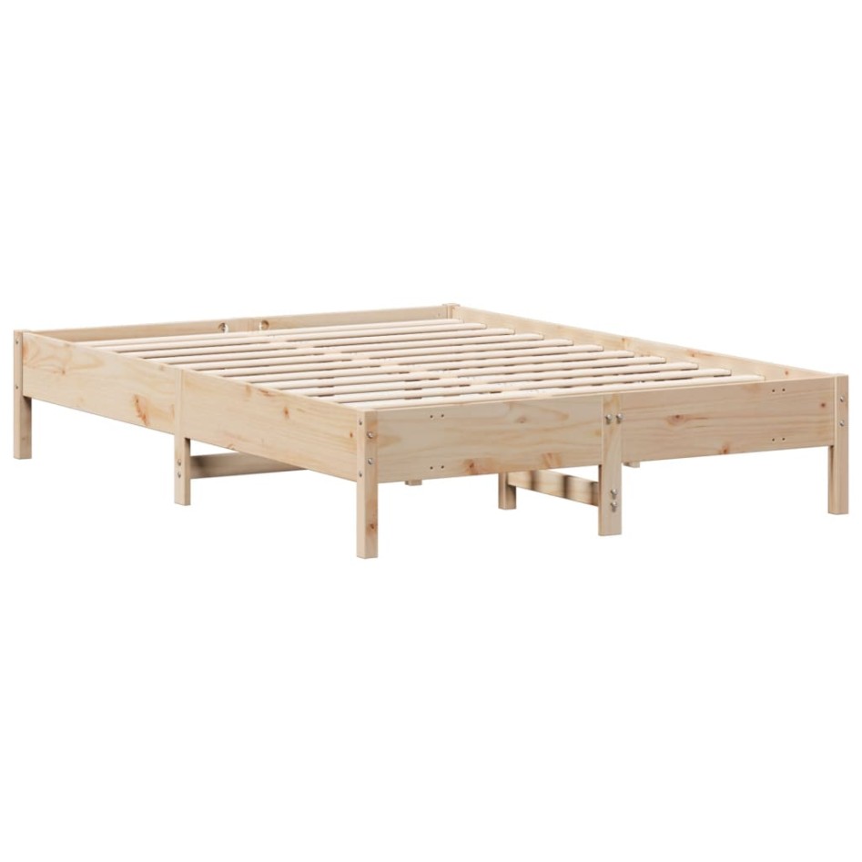 Estructura de cama madera maciza de pino 120x200