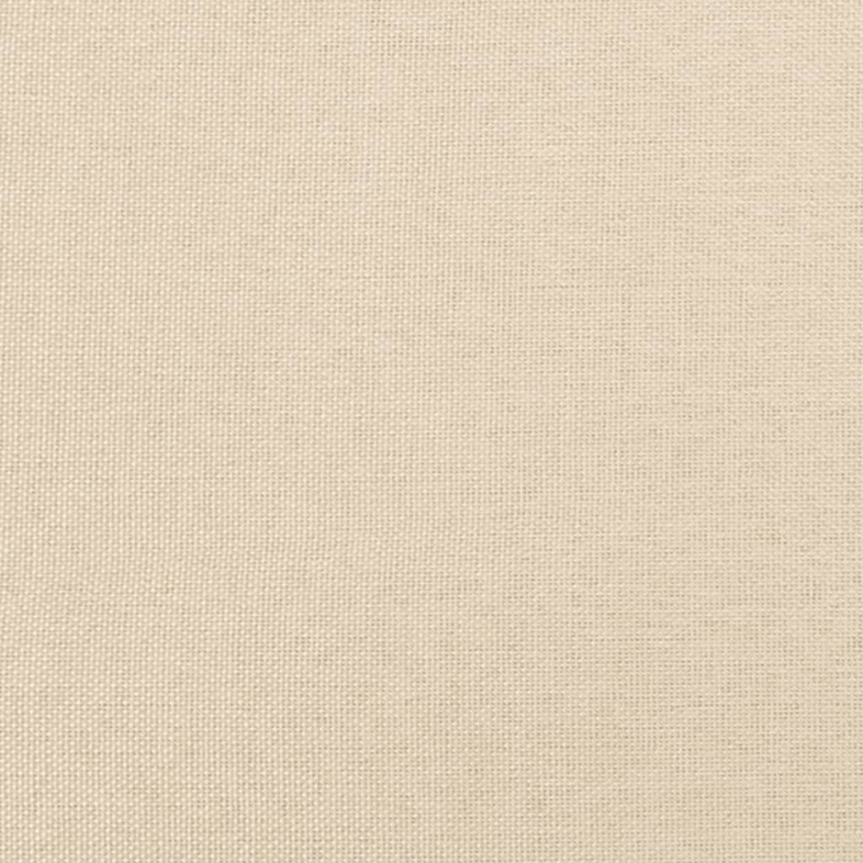 Cama box spring con colchón tela color crema 120x190