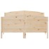 Estructura de cama con cabecero madera maciza pino 140x200