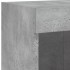 Muebles de TV de pared con luces LED 6 piezas gris