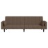 Sofá cama de 2 plazas con dos almohadas tela gris