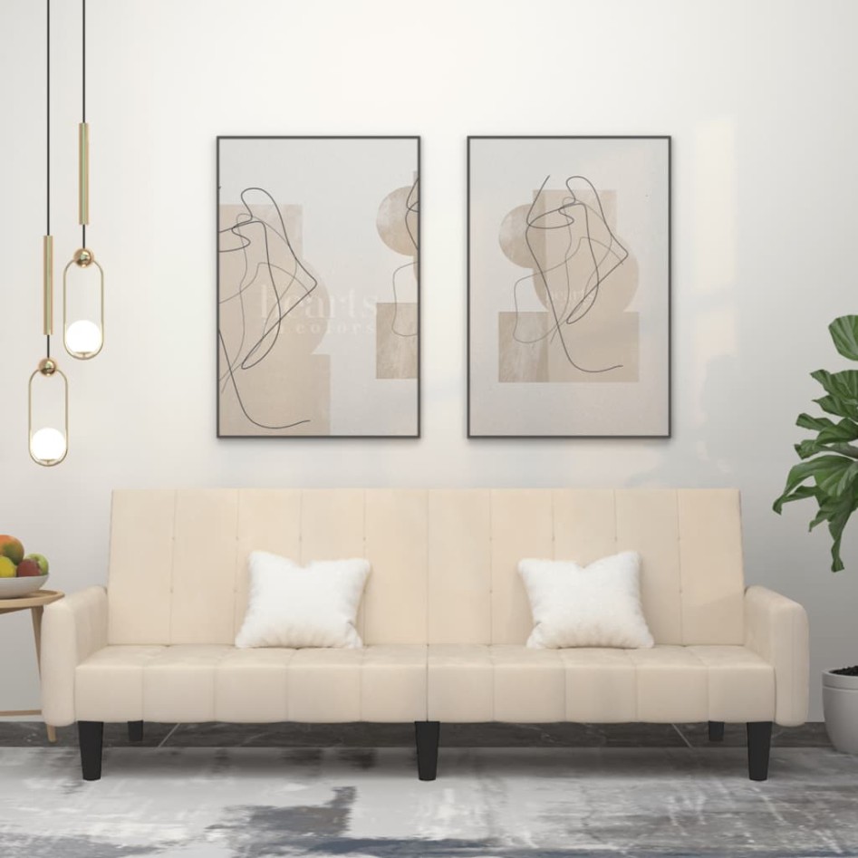 Sofá cama de 2 plazas terciopelo color