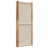 Biombo divisor de 4 paneles gris claro 280x180