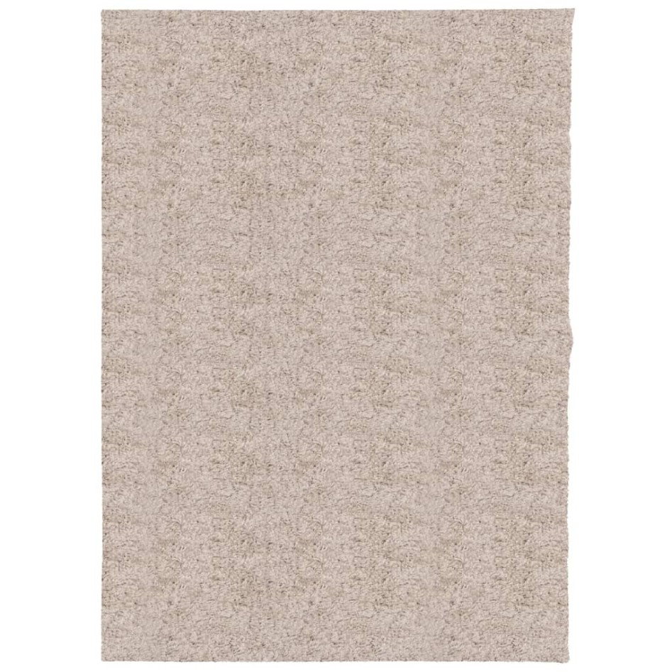 Alfombra peluda de pelo largo moderna PAMPLONA beige 240x340