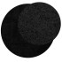 Alfombra peluda de pelo largo moderna PAMPLONA negro Ø 240