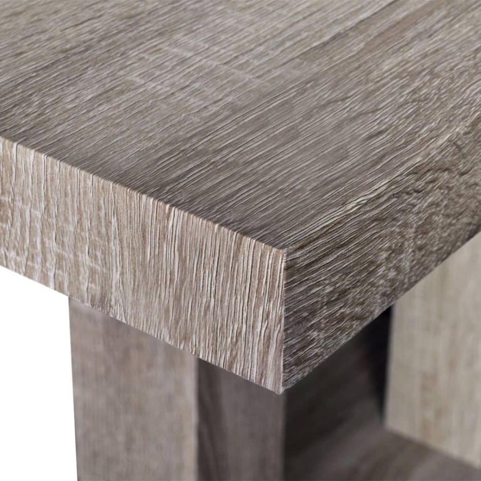 Mesa de salón comedor rectangular de MDF apariencia de