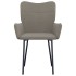 Sillas de comedor 2 unidades terciopelo gris