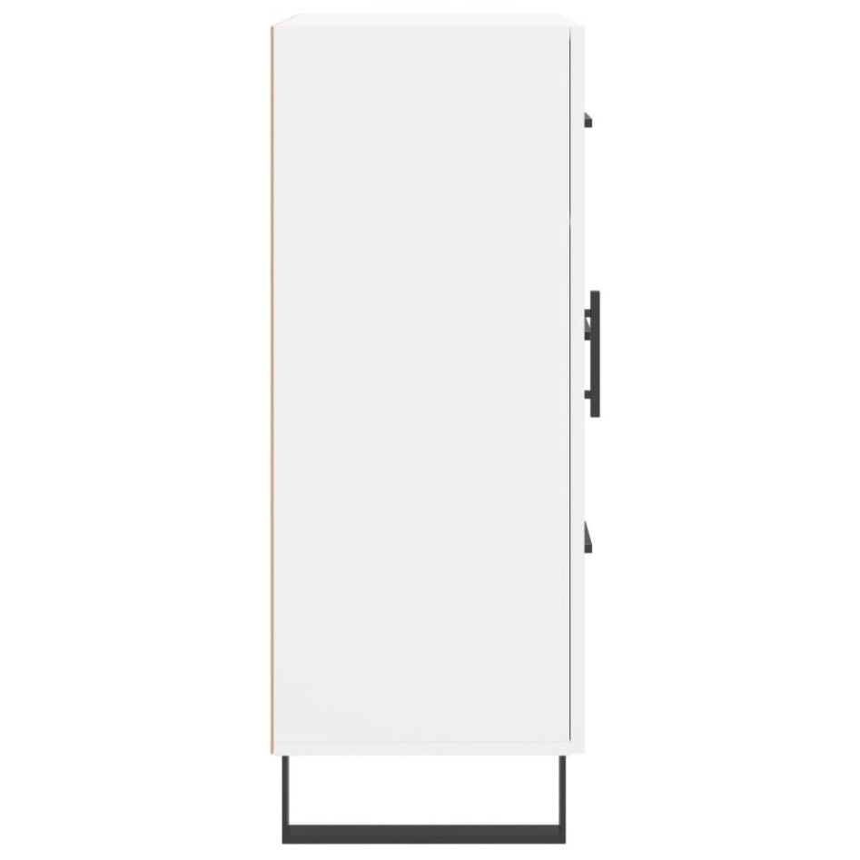 Aparador de madera de ingeniería blanco 69,5x34x90