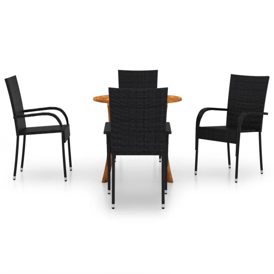 Juego de comedor para jardín 5 piezas