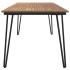 Mesa de jardín con patas en U madera maciza acacia 180x90x75