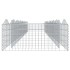 Arriate de gaviones forma arco hierro galvanizado 800x100x50