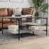 Mesa de centro madera de ingeniería gris Sonoma 100x100x48,5