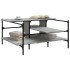 Mesa de centro madera de ingeniería gris Sonoma 100x100x48,5