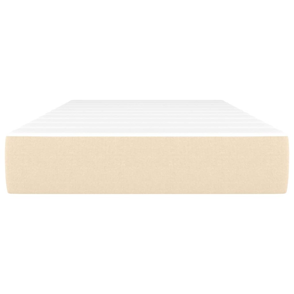 Colchón de muelles ensacados tela color crema 120x190x20