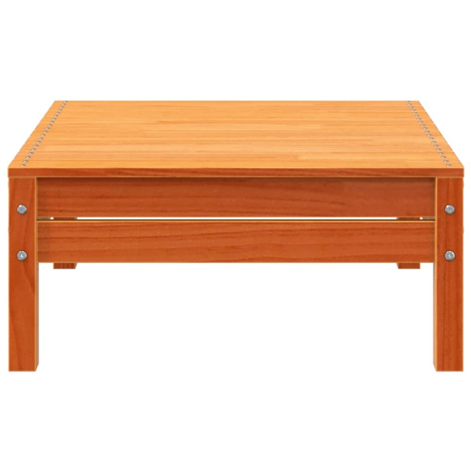 Sofá de jardín de 3 plazas madera maciza de pino marrón