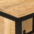 Mueble de baño madera maciza de mango y hierro 40x27x90