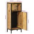 Mueble de baño madera maciza de mango y hierro 40x27x90
