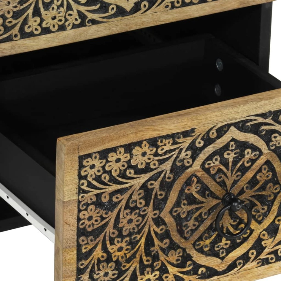 Armario auxiliar madera maciza de mango 40x33x75