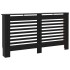 Cubierta para radiador MDF negro 152x19x81,5