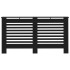 Cubierta para radiador MDF negro 152x19x81,5