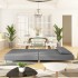 Sofá cama de 2 plazas con dos almohadas tela gris