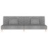 Sofá cama de 2 plazas con dos almohadas tela gris