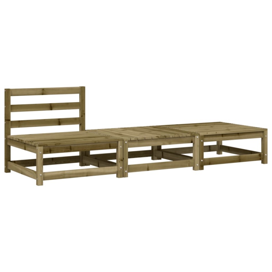 Sofá de jardín sin reposabrazos con cojines y